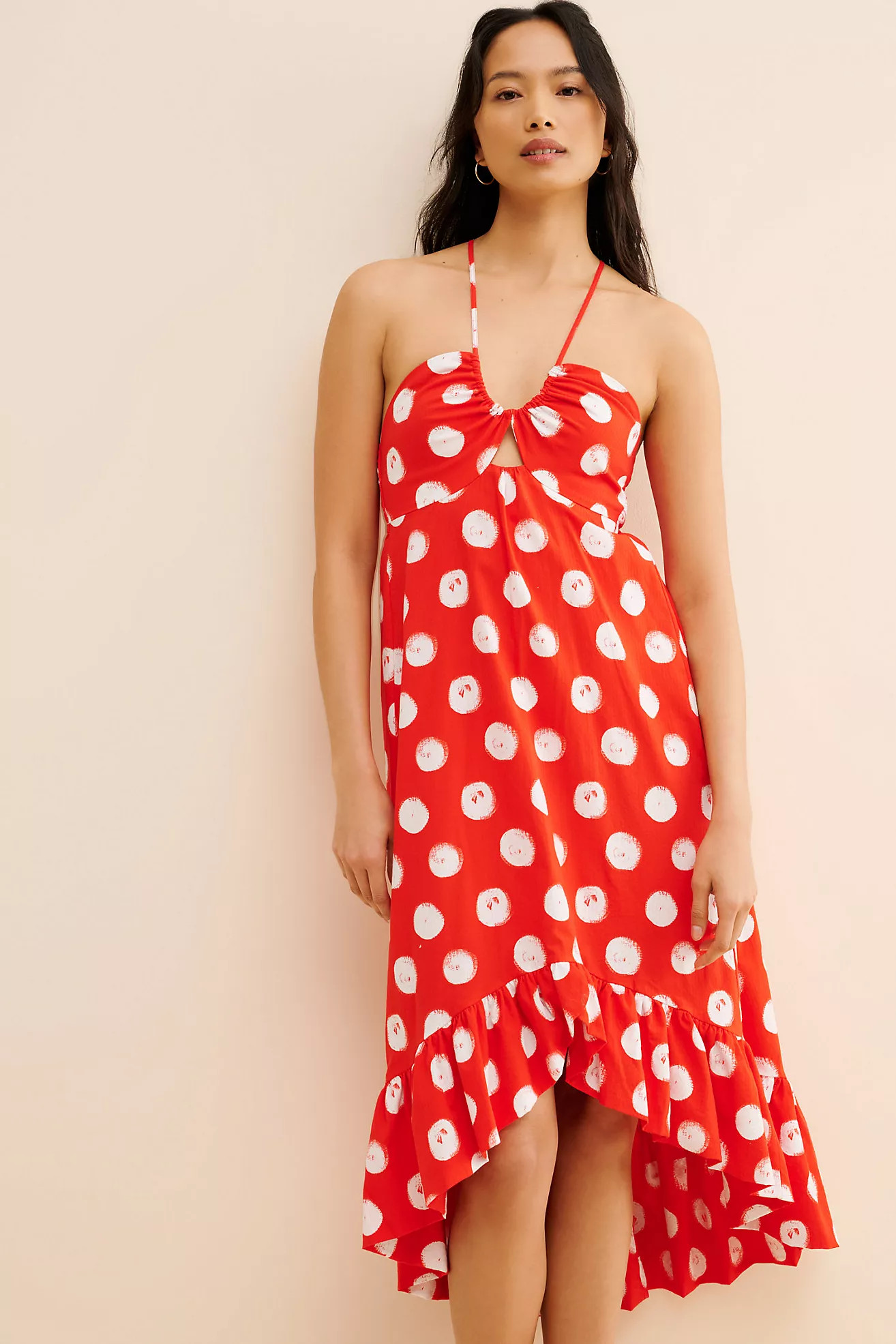 Plenty by Tracy Reese Halter High-Low Ruffle Dress | Anthropologie (US)