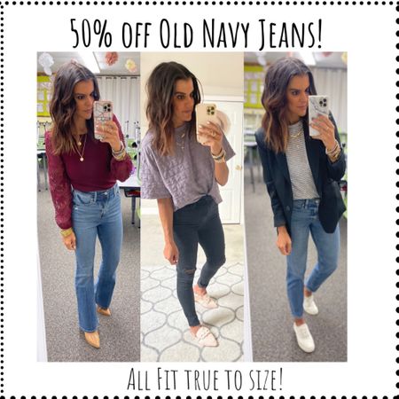 50% off Old Navy jeans!  

#LTKsalealert #LTKstyletip #LTKunder50