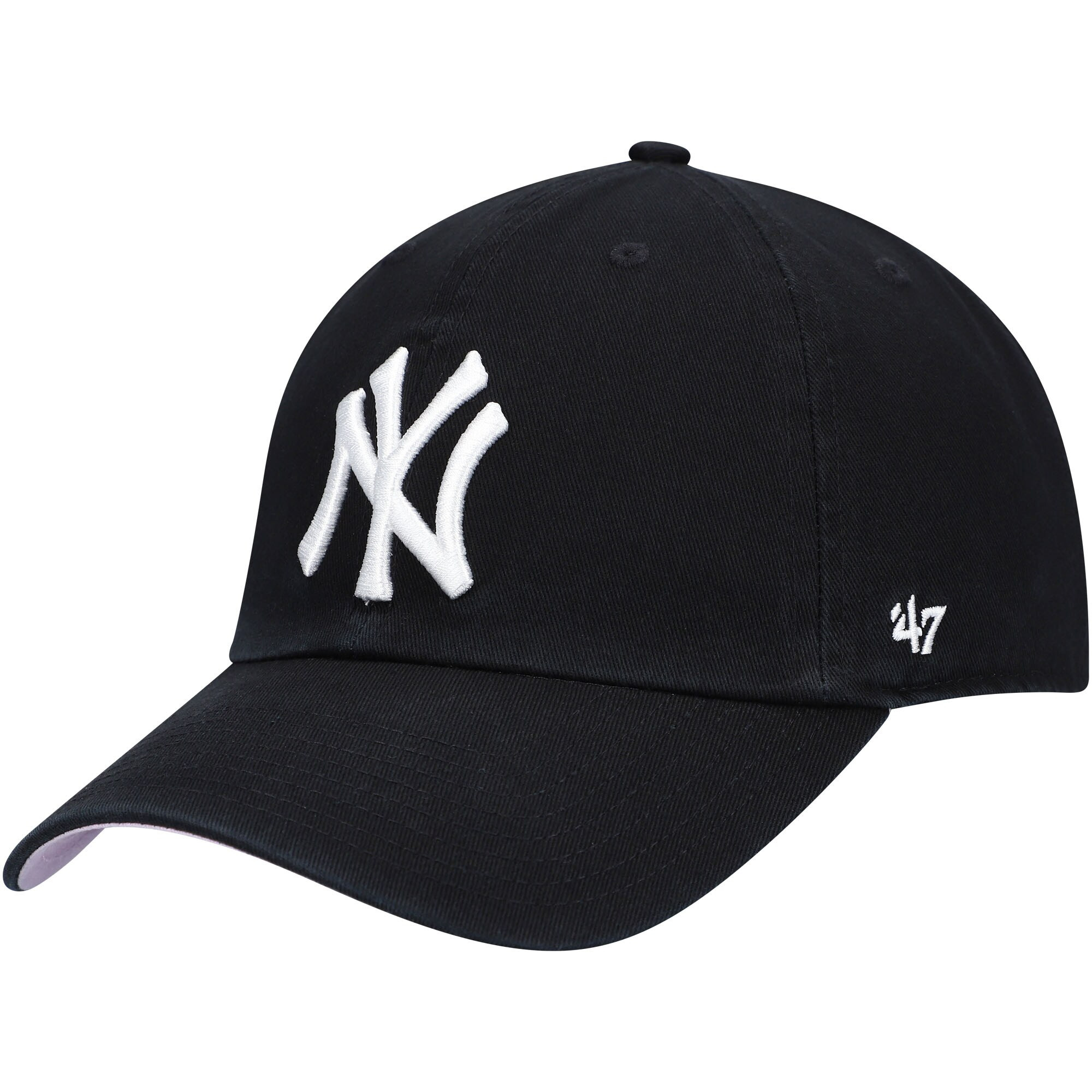 New York Yankees '47 Fashion Color Ballpark Clean Up Adjustable Hat - Black | Lids