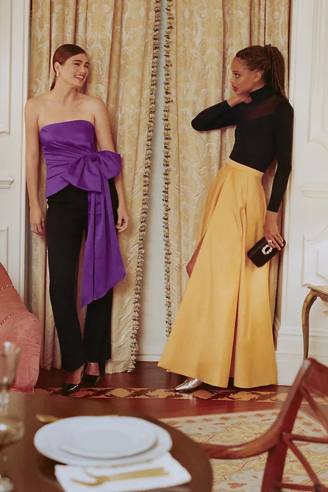 Nikita Mhaisalkar High-Slit Maxi Skirt | Anthropologie (US)
