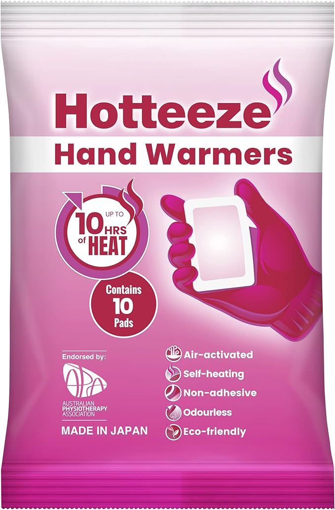 Hotteeze Hand Warmers Eco Friendly Self Adhesive Disposable Odourless Pain Relief Glove Warmer fo... | Amazon (UK)