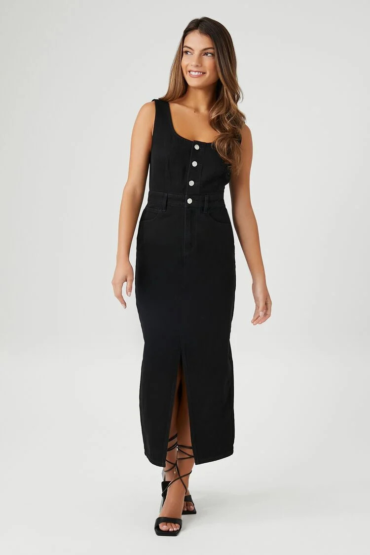 Sleeveless Denim Midi Dress | Forever 21 (US)