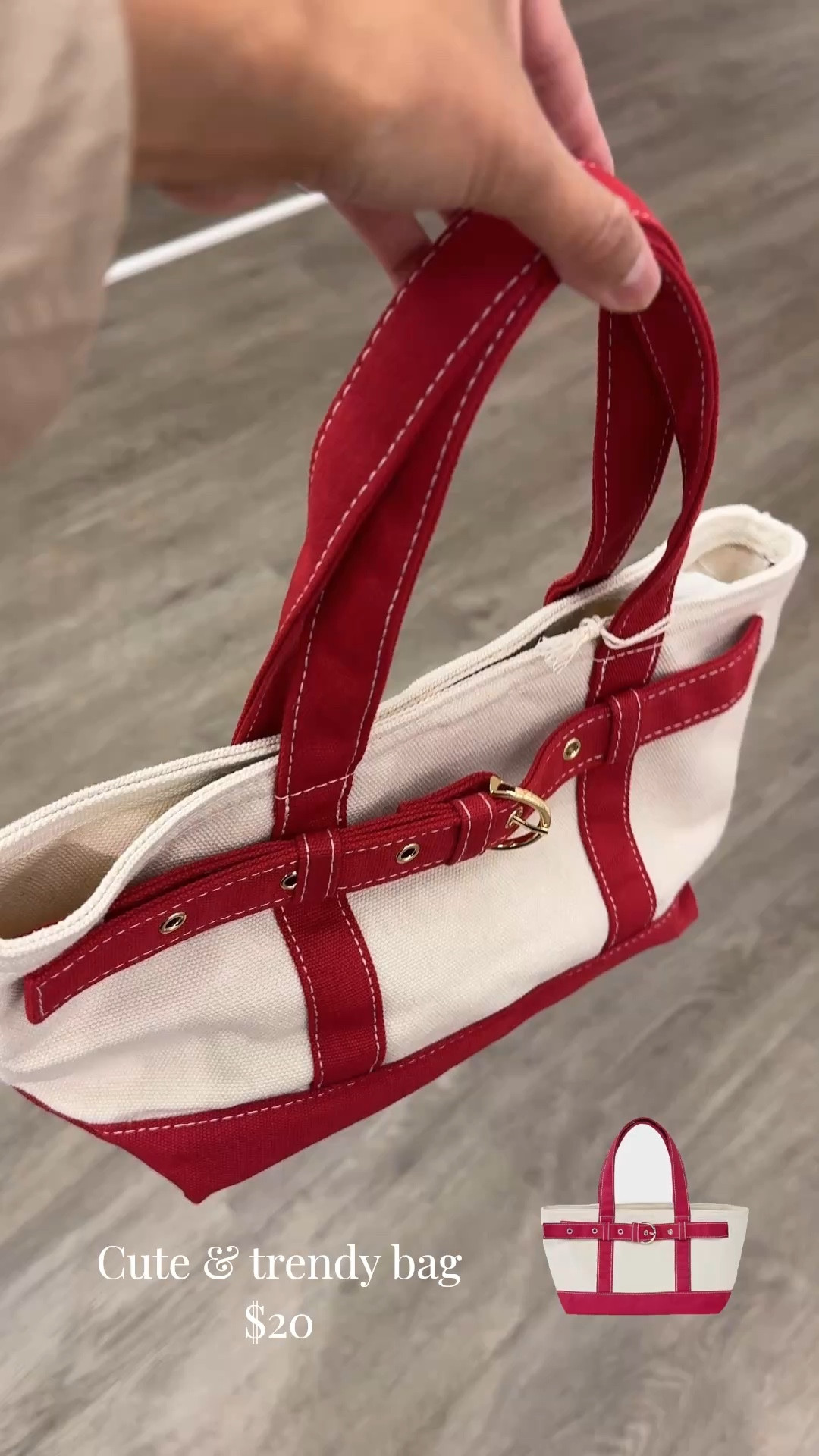 Cute mini bag!  Trending canvas tote bags design with a pop of color. All cotton recycled fabric. Spacious for its size. Inner slip pocket. Open top with snap closure. 
Also comes in blue and green. 
Spring bag. Summer bag. Vacation bag  

#LTKTravel #LTKOver40