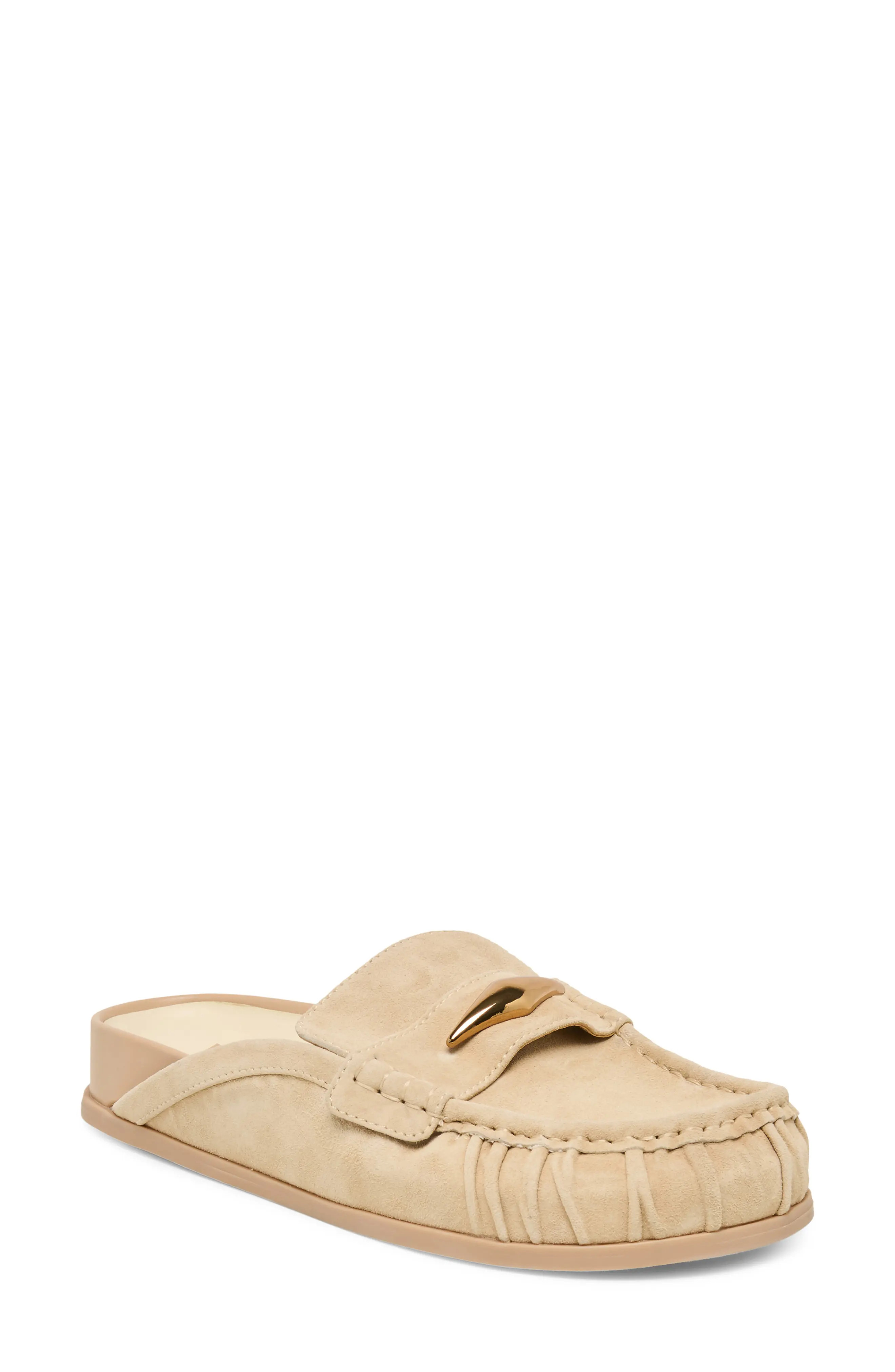 Dolce Vita Jodero Loafer Mule in Dark Brown Sueded at Nordstrom, Size 9.5 | Nordstrom