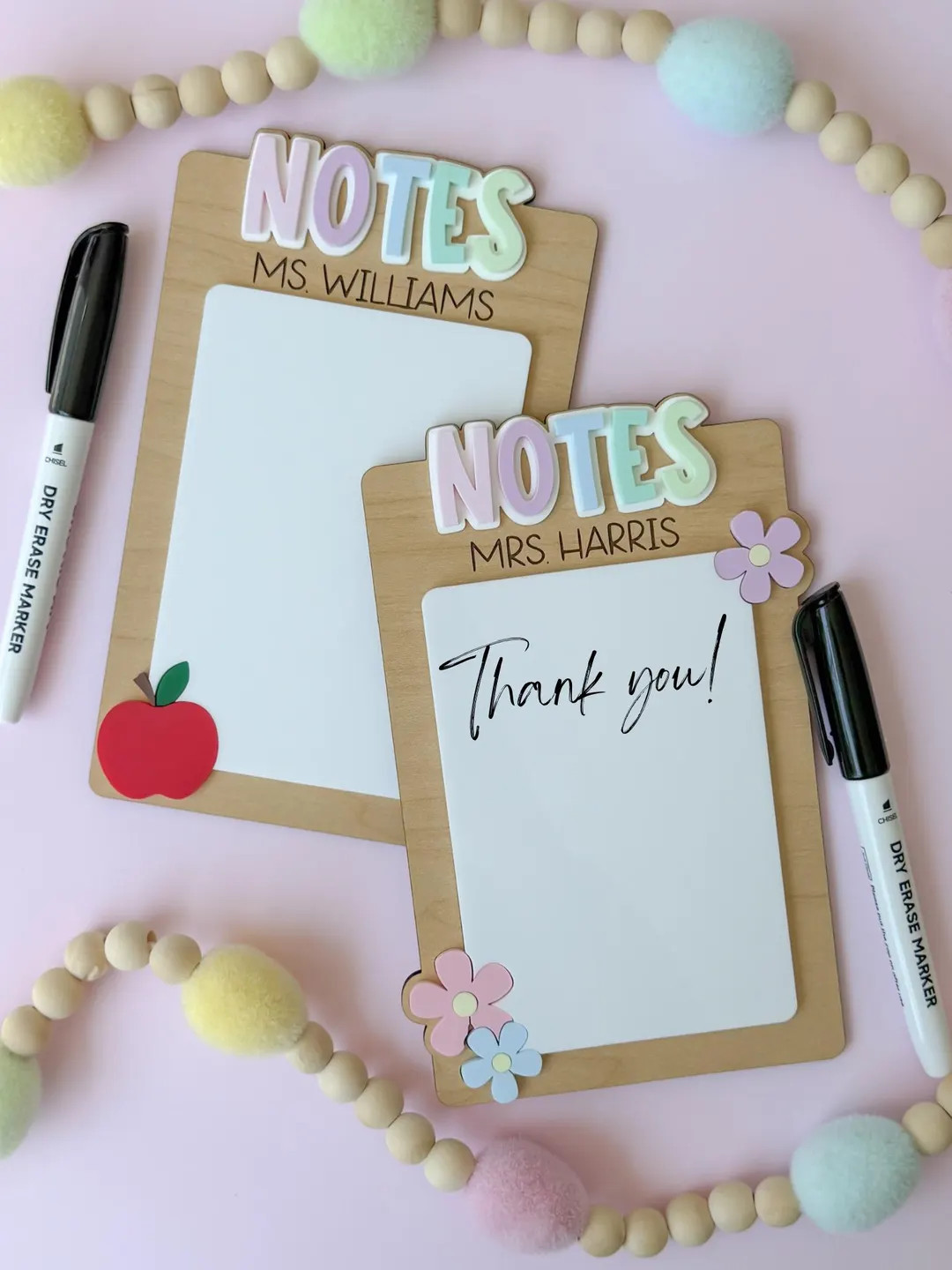 Personalized Teacher Dry Erase Board Teacher Note Holder Teacher Gift Teacher Appreciation Person... | Etsy (US)