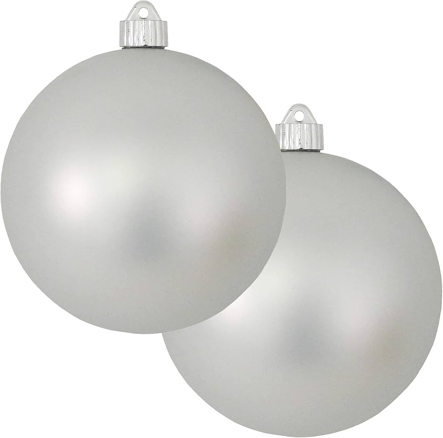 Christmas By Krebs 6" (150mm) Velvet Dove Gray [2 Pieces] Extra Large Solid Oversized Huge Big Ou... | Amazon (US)