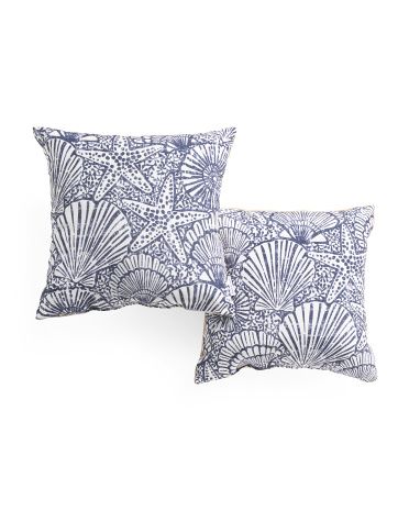 Set Of 2 18x18 Outdoor Summer Shore Pillows | Outdoor Pillows | Marshalls | Marshalls