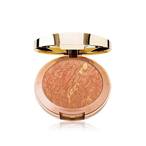 milani baked bronzer - glow, cruelty-free shimmer bronzing powder to use for contour makeup, high... | Walmart (US)