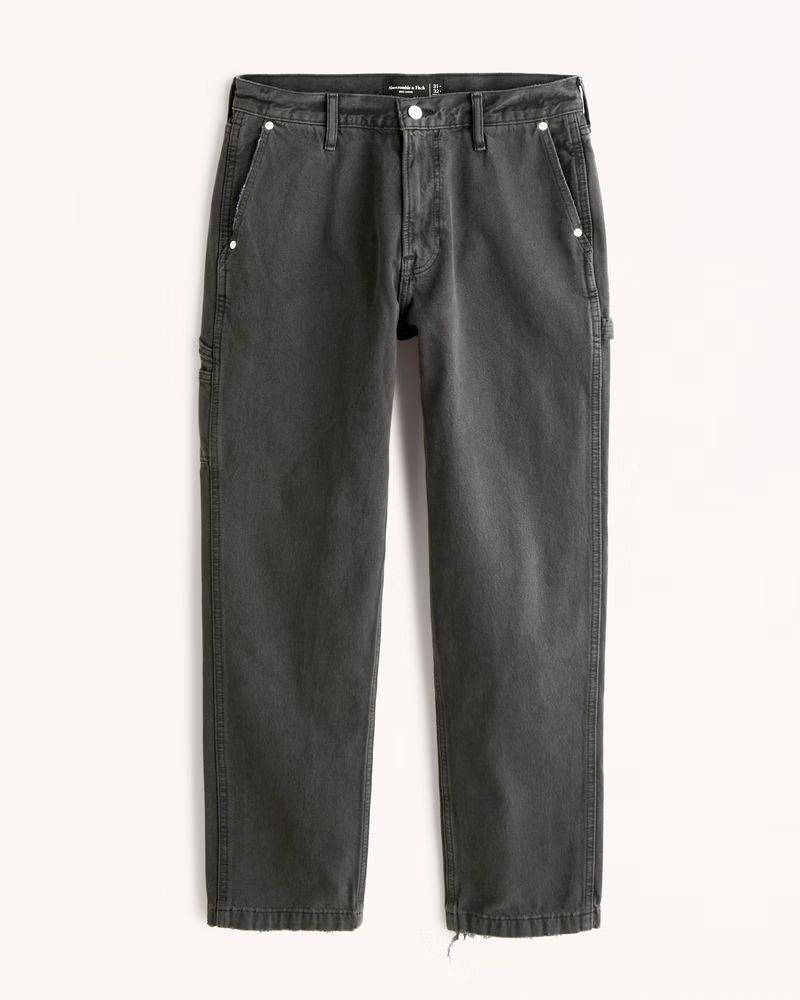 Abercrombie & Fitch Men's Loose Workwear Jean in Black - Size 32 X 32 | Abercrombie & Fitch (US)