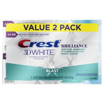 Crest 3D White Brilliance Blast Whitening Toothpaste Energizing Mint - 4.1oz | Target