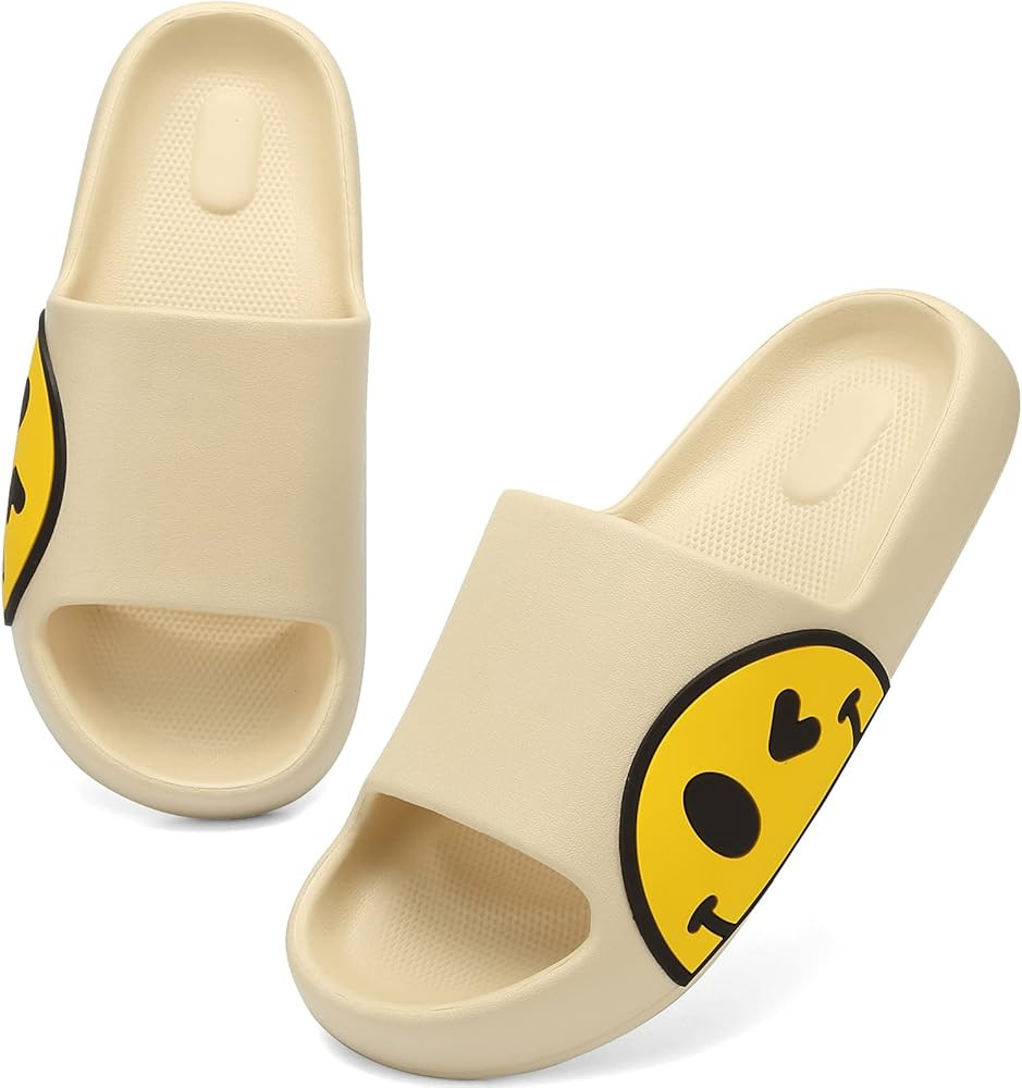 Cloud Cushion Slides for Women Men Pillow Soft Slides Shower Shoes,Smile Face Slippers EVA Anti-S... | Amazon (US)