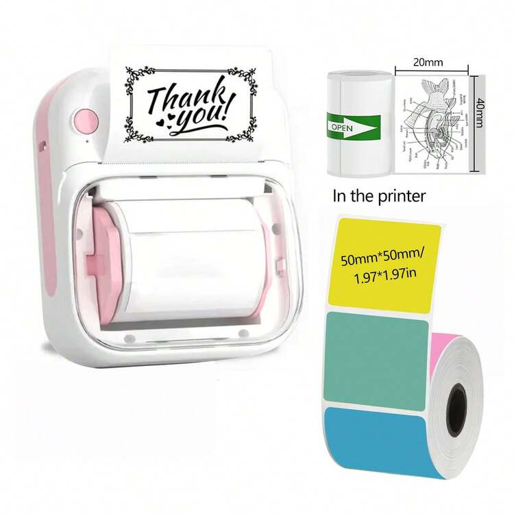 Impresora de etiquetas portátil, impresora de etiquetas inalámbrica adecuada para pequeñas emp... | SHEIN