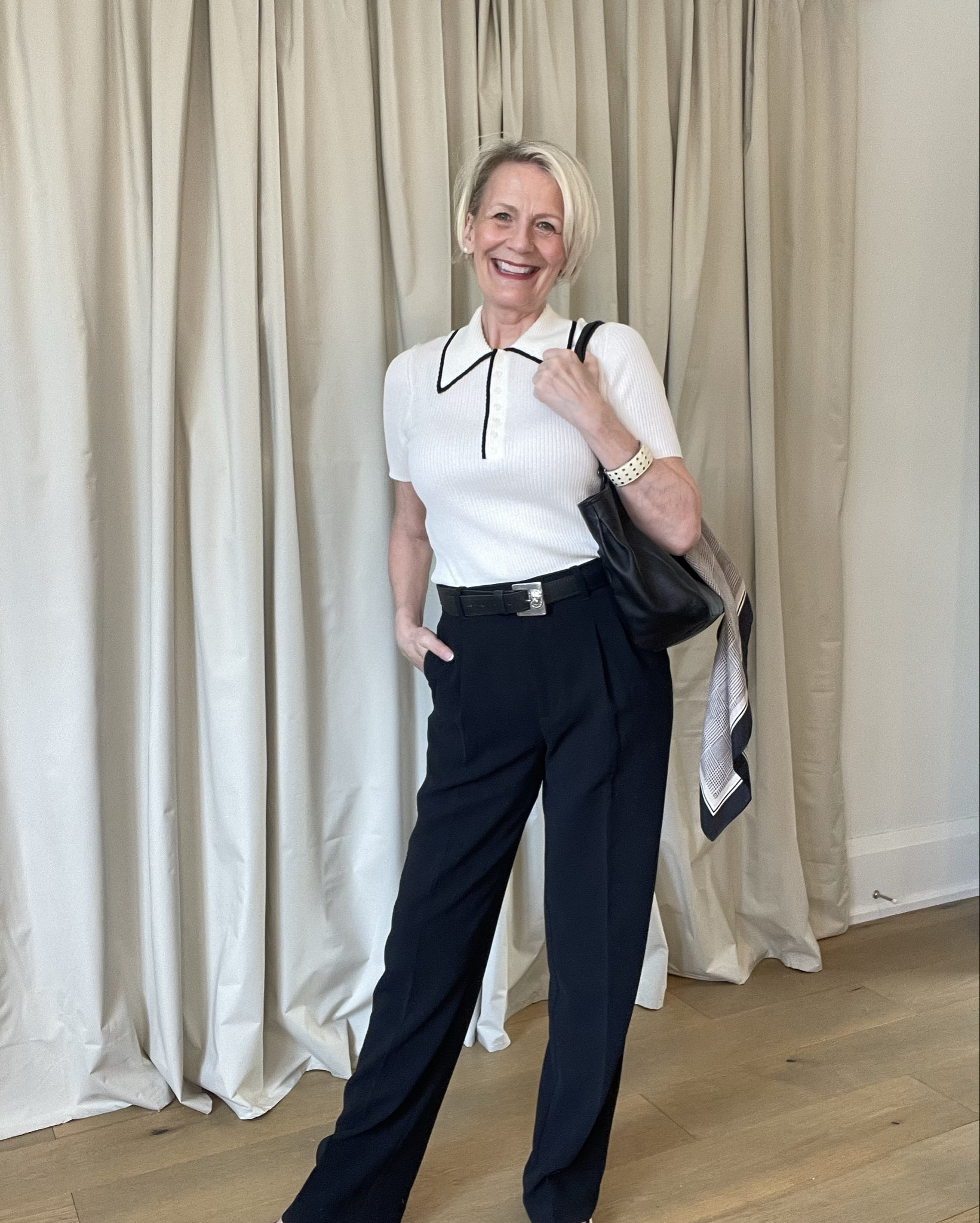 Cream and black is a classic colour combination for year round wear. 🖤🤍

#LTKcanada #LTKspring #LTKover50style