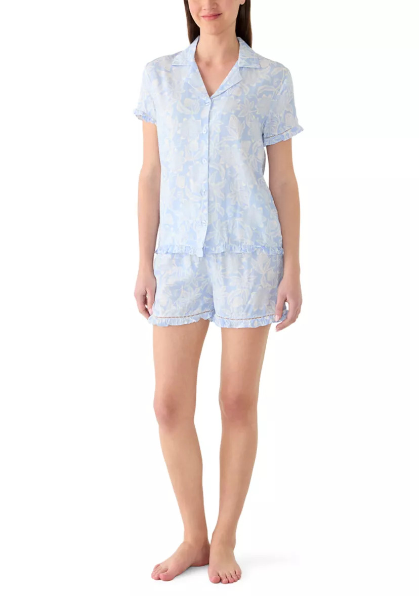 Women's Print Shirt and Shorts Set | Belk