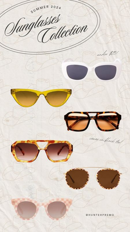 My summer sunglasses collection! All different price ranges! 

#LTKFindsUnder50 #LTKStyleTip #LTKFindsUnder100