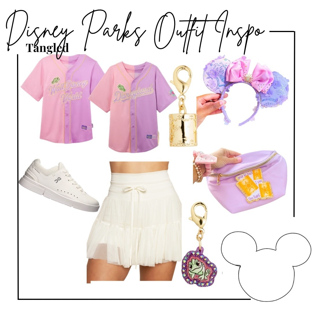 Disney parks outfit featuring the Disney store rapunzel jersey (disney world and Disney and) - Etsy rapunzel floral ears, Popflex ivory pirouette skirt, best day ever  shop rapunzel belt bag, Stoney clover bag charm, on Roger white sneakers 

Midsize, midsize outfit, size 10, ootd, Outfit inspo, Disney princess finds, Disney parks Outfit, Disney bound,  under $50 outfit, affordable outfit, casual outfit, Disney tangled , Etsy finds, Disney outfit, Mickey ears, minimal Disney style, #ltkdisney, Disney ears, Disney aesthetic, theme park outfit, Disney parks outfit ideas, comfy Disney outfit, 

#LTKMidsize #LTKootd #LTKTravel