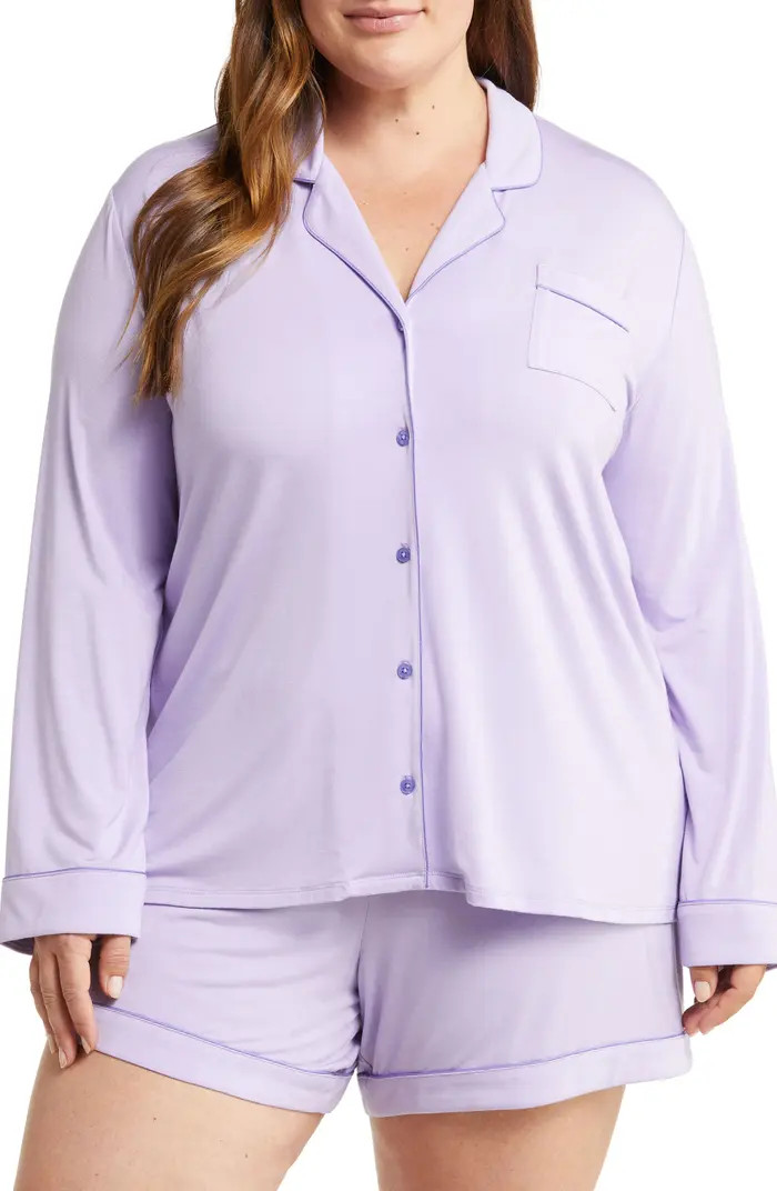 Moonlight Eco Long Sleeve Stretch Modal Short Pajamas | Nordstrom
