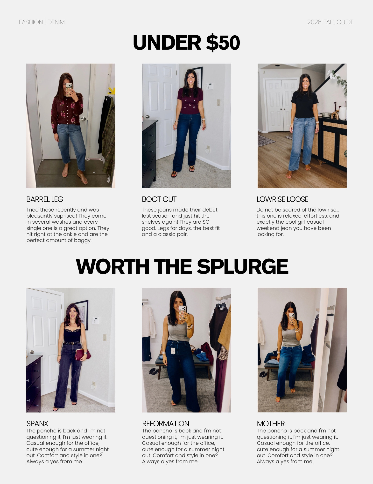 Fall guide to Midsize denim worth the splurge and affordable 

midsize, midsize fashion, midsize denim, denim jeans, fall denim, fall style, fall fashion

#LTKootd #LTKSeasonal #LTKMidsize