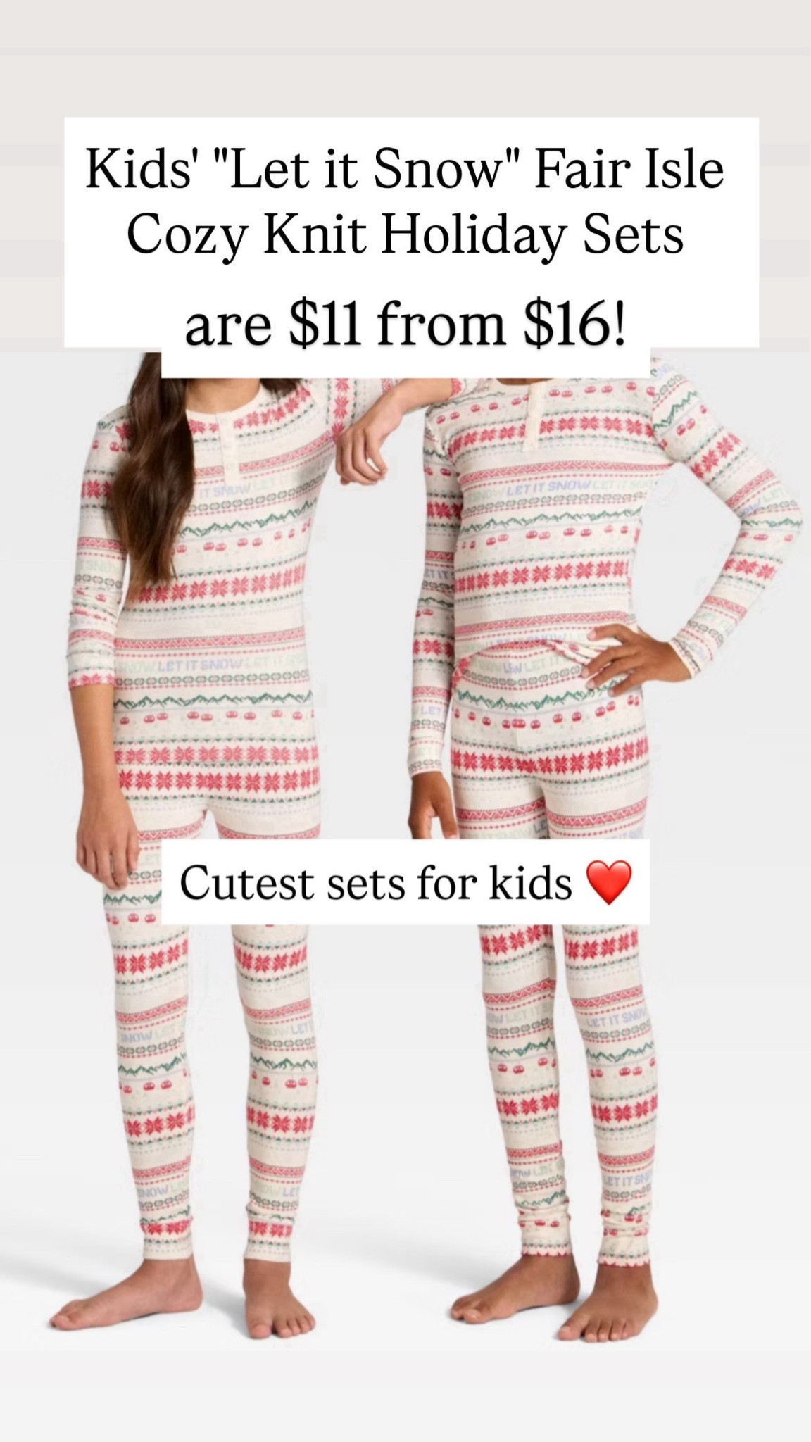 Kids holiday pajama sets are on sale for $11

#LTKHoliday #LTKKids #LTKSaleAlert