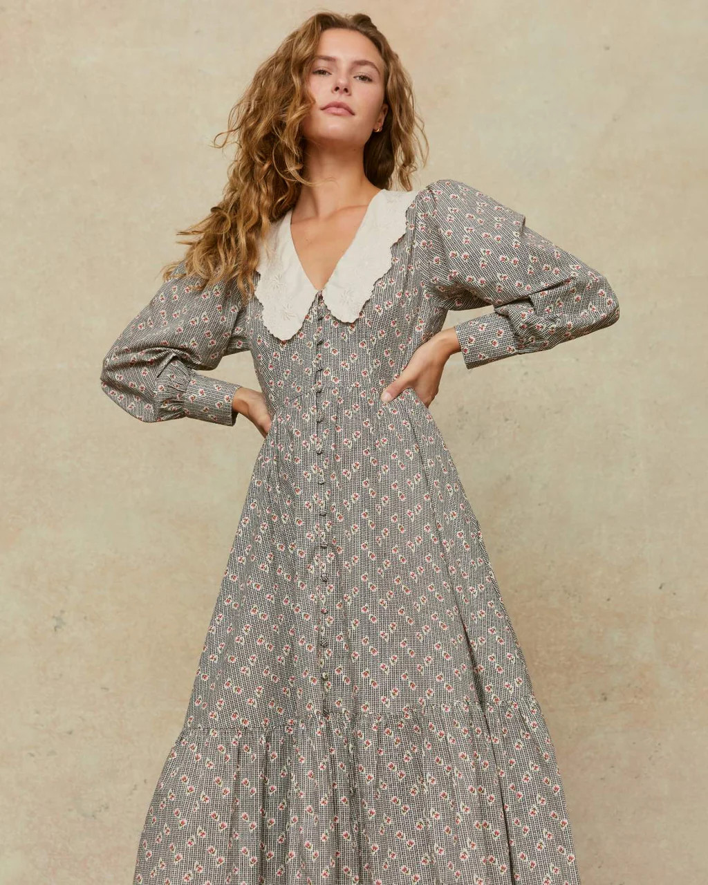 The Elizabeth Dress | Azalea Houndstooth | Christy Dawn