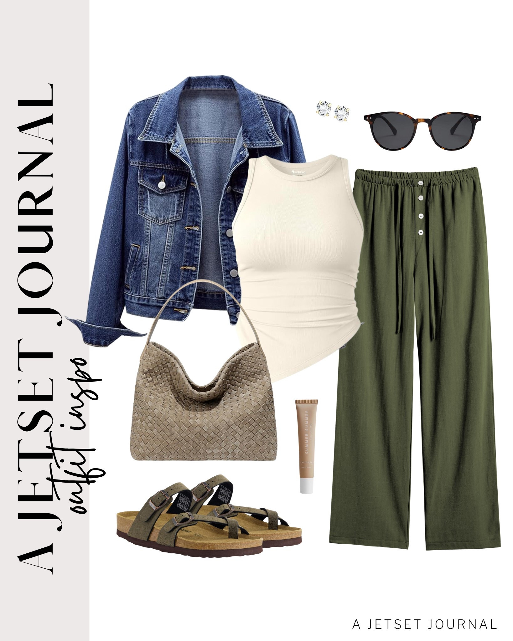 These wide leg pants are so cute and look perfect with a basic tank and a denim jacket for layering!
spring fashion, everyday look, affordable finds, tinted lip oil, gold earrings, wardrobe essential, linen pants, favorite finds, top  picks, viral style, street style, top picks, casual outfit idea

#LTKU #LTKSeasonal #LTKStyleTip