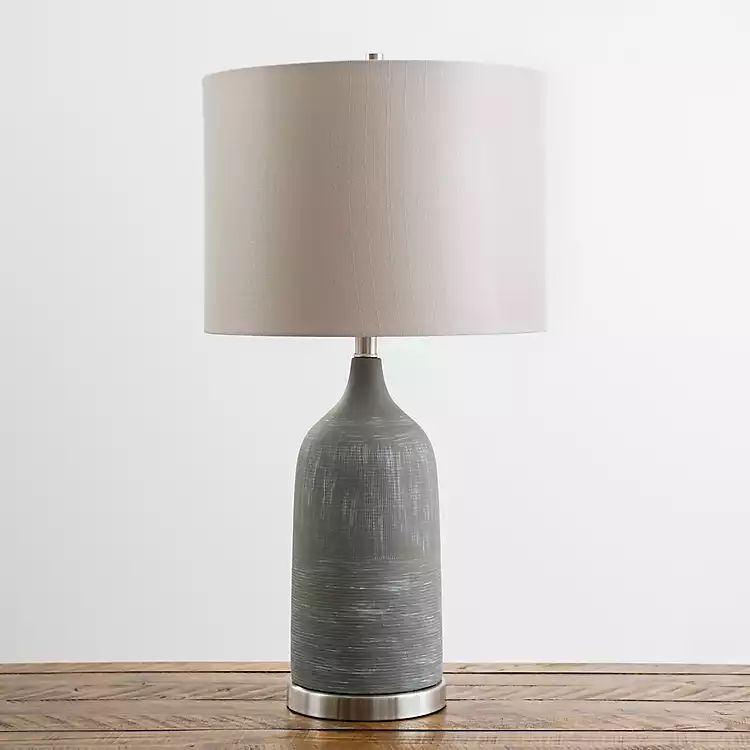 Textured Olive Bronze Glaze Table Lamp | Kirkland's Home