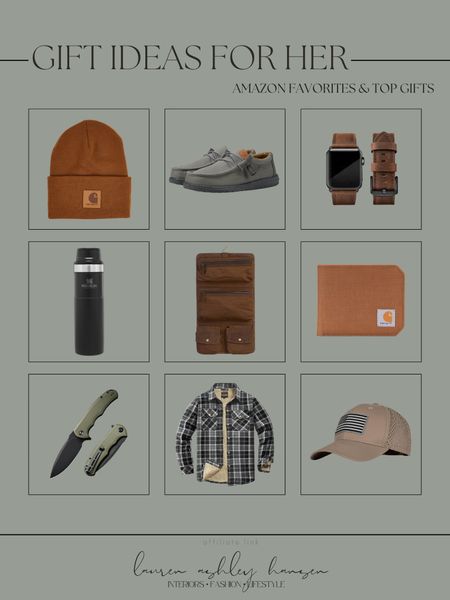A holiday gift guide for the guys! If you have a guy in your life who likes the outdoors, comfort and is overall very practical then all of these gifts are perfect. My husband loved his Hey Dude shoes, and they make such a perfect gift. Love these accessories too—beanies, watch bands, wallet and more! 

#LTKmens #LTKHoliday #LTKGiftGuide