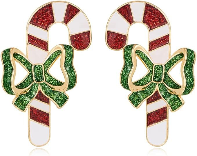 WOWORAMA Christmas Earrings for Women Cute Santa Claus Earrings White Snowman Earrings Red Santa ... | Amazon (US)