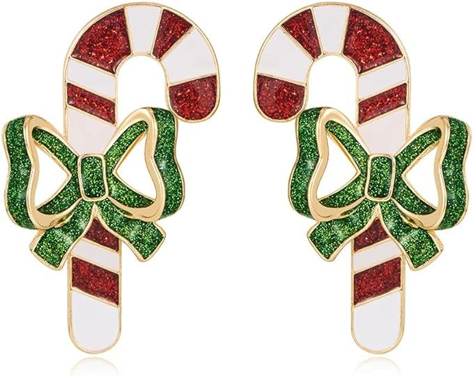 WOWORAMA Christmas Earrings for Women Cute Santa Claus Earrings White Snowman Earrings Red Santa ... | Amazon (US)