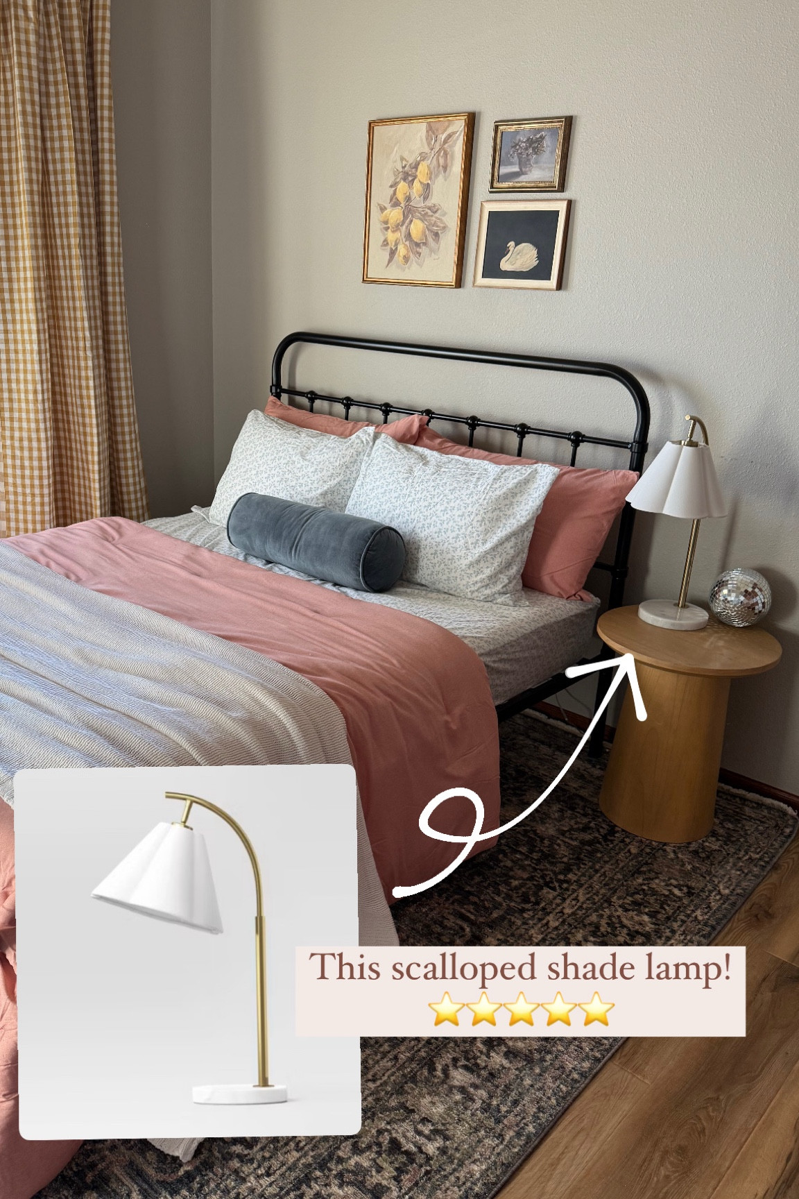 I think this lamp is so cute in here 💖

Girl bedroom, bedroom decor, nightstand lamp