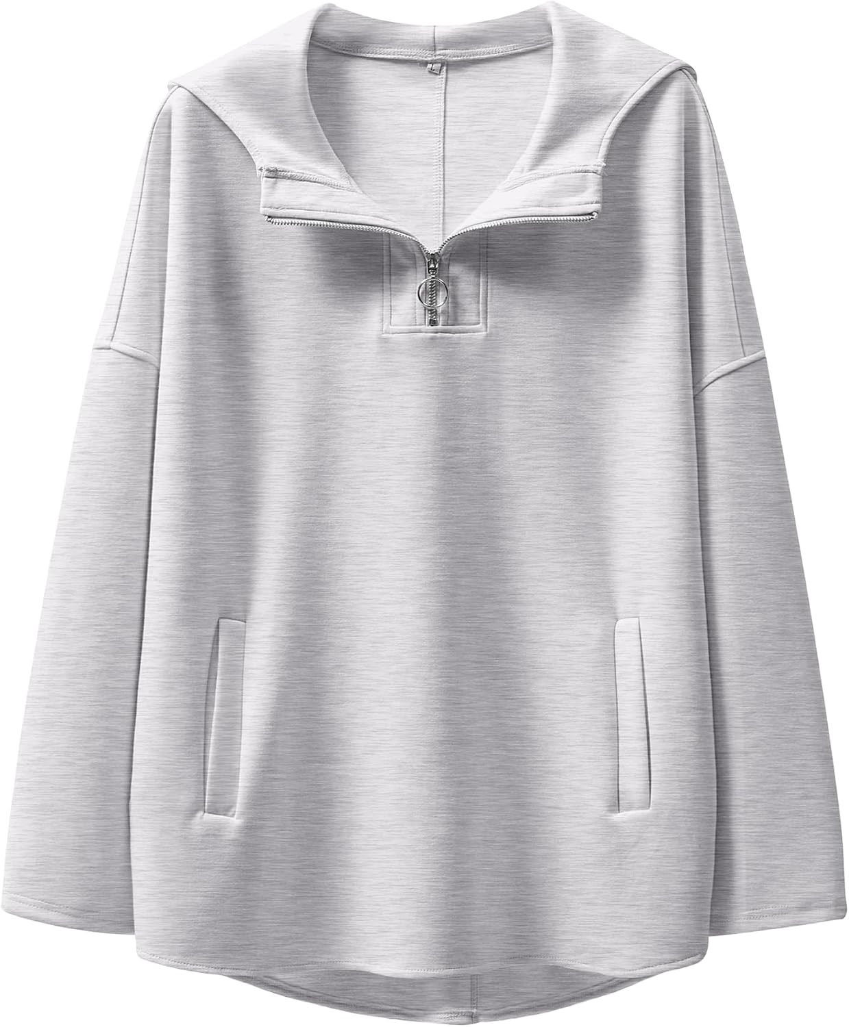 ANRABESS Womens Oversized Hoodies Quarter Zip Pullover | Amazon (US)