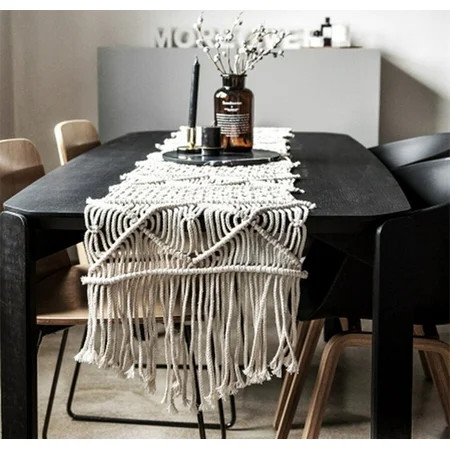 LEEVAN Handmade Macrame Table Runner Gorgeous Handwoven Wedding Table Decoration Wedding Table Ru... | Walmart (US)
