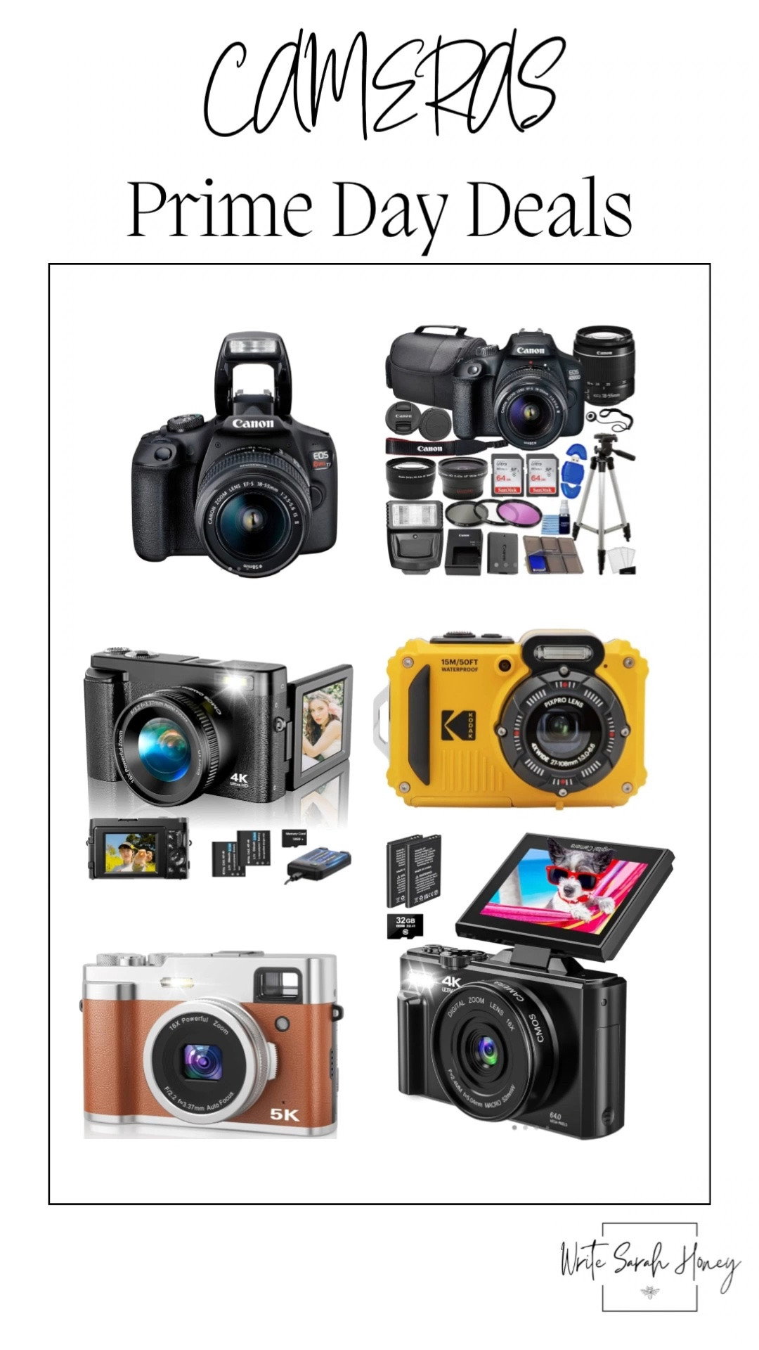 Happy National Camera Day! What better way to celebrate then with a new camera! FOLLOW WRITE SARAH HONEY! #camera #canon #photo #photogragh #pictures #amazon #video

#LTKHome #LTKTravel #LTKSaleAlert