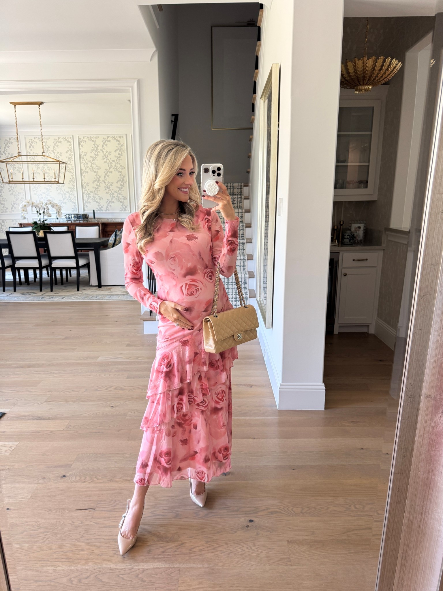 Long Sleeve Floral Dress
Amazon Kitten Heels 

#LTKShoeCrush #LTKStyleTip