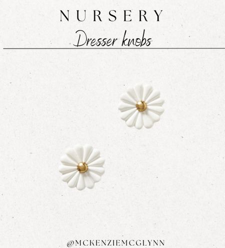 Nursery dresser knobs 🌼 

How cute are these!? They come in a pack of 2.


Anthro finds
Baby girl nursery


#LTKhome #LTKbump #LTKbaby