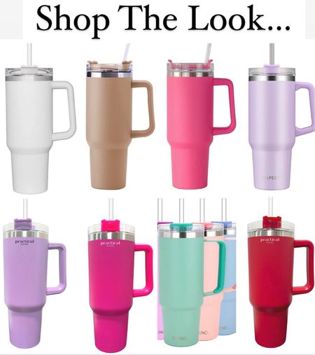 Shop the look 
Look for less
Stanley quencher cup
Amazon finds
Affordable 
Cute
Gift idea
Red
Hot pink
Lavender 
Tan

#LTKGiftGuide #LTKSeasonal #LTKunder50