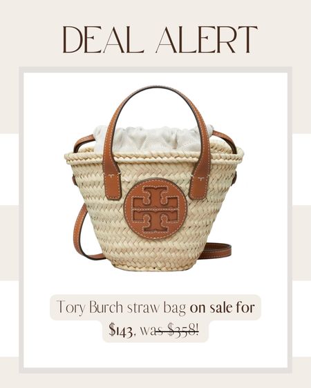 Tory Burch straw bag on sale! 

Lee Anne Benjamin 🤍

#LTKunder50 #LTKsalealert #LTKitbag