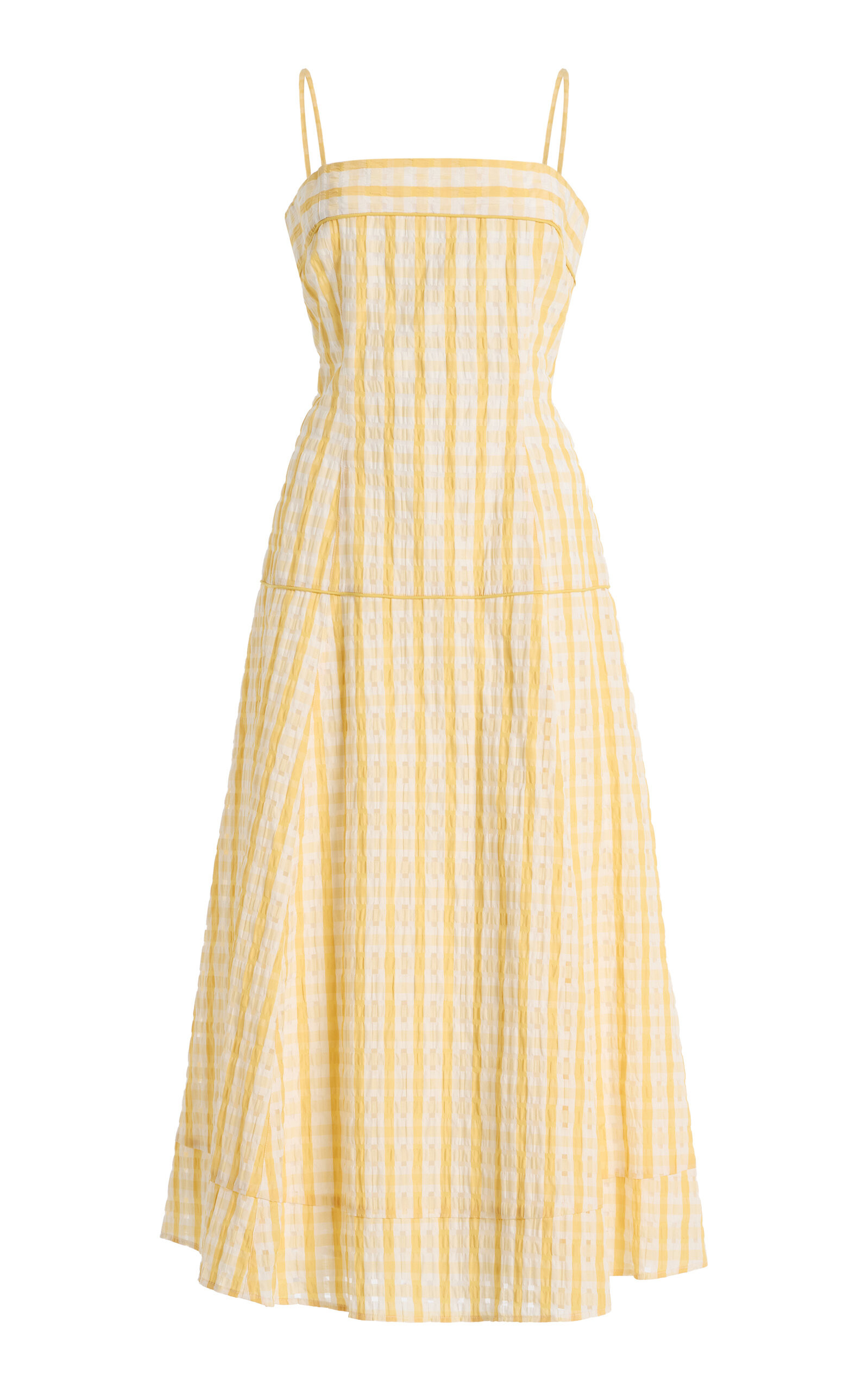 Drop Me a Note Seersucker Midi Dress | Moda Operandi (Global)