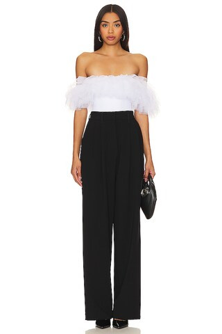 Big Love Bodysuit in White | Revolve Clothing (Global)