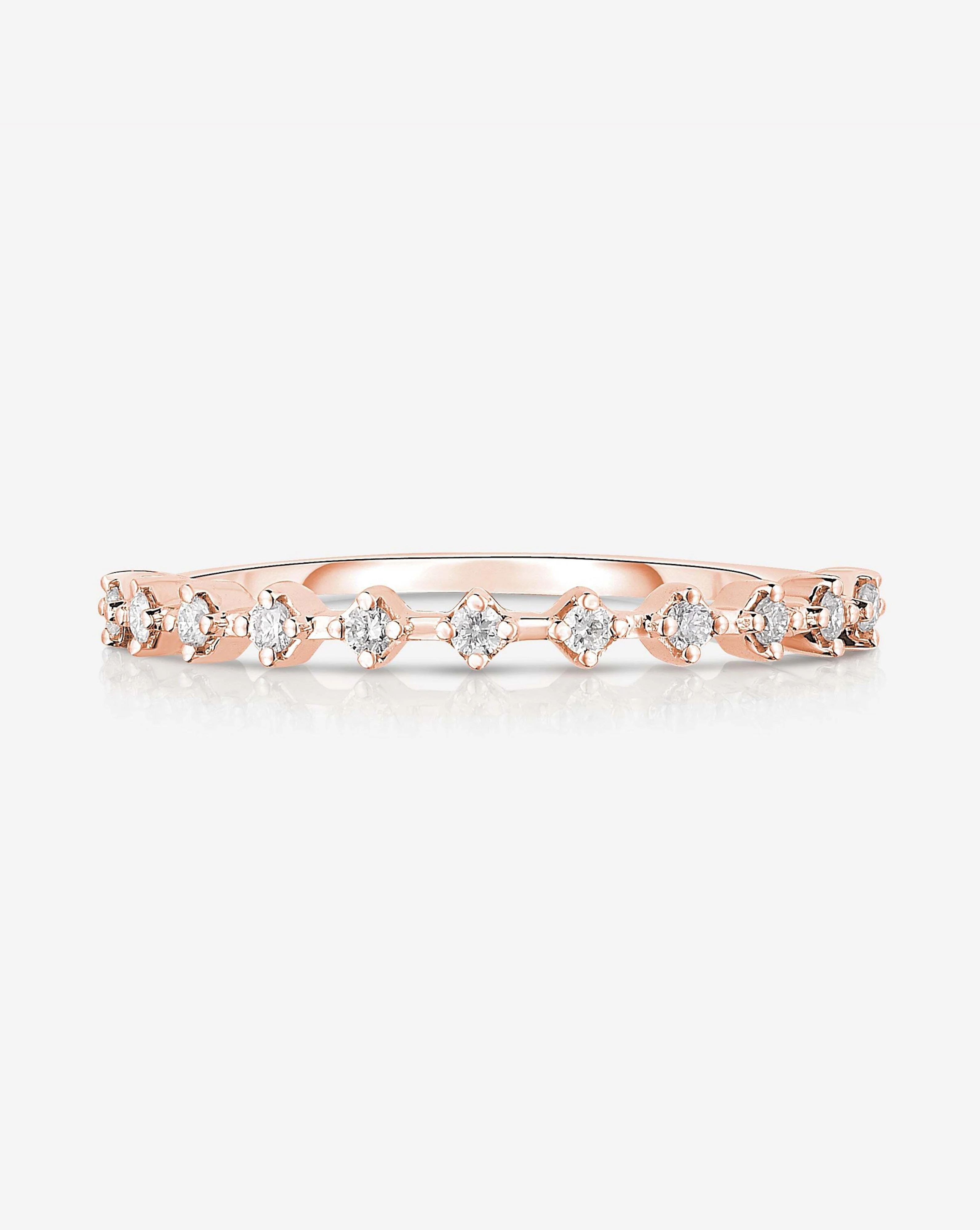 Diamond Station Stackable Ring | Ring Concierge