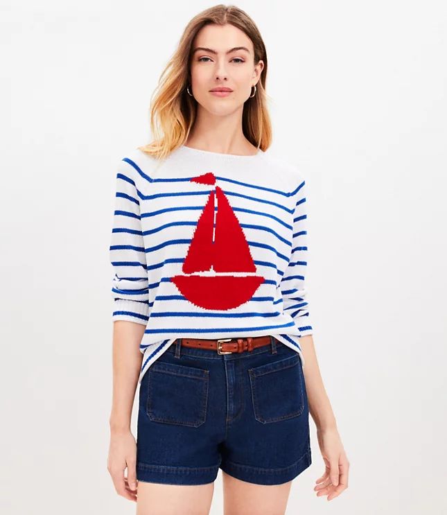 Sailing Stripe Sweater | LOFT