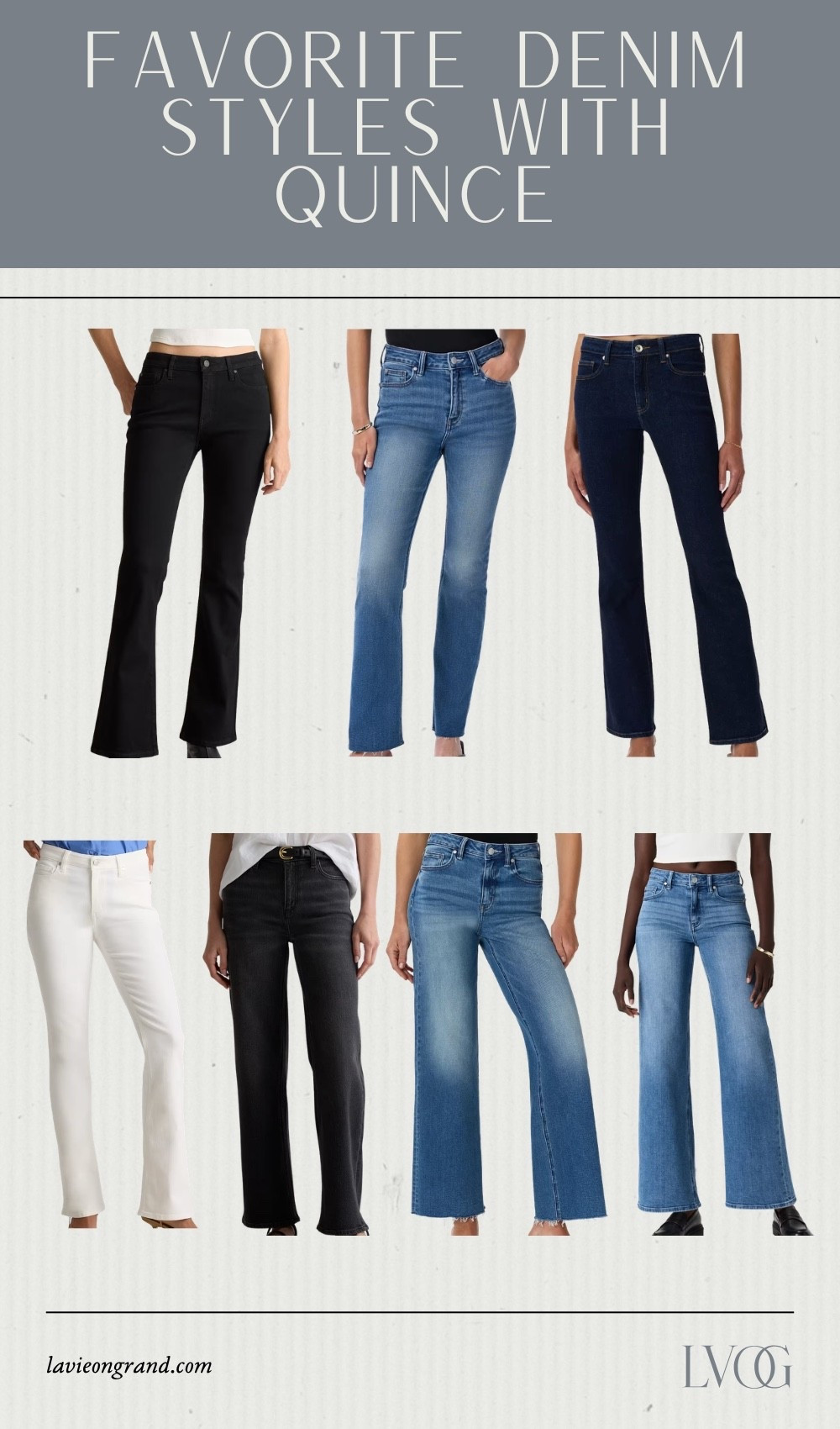 Favorite denim styles from @onequince.
Best part, they are all $50! 

#quincepartner