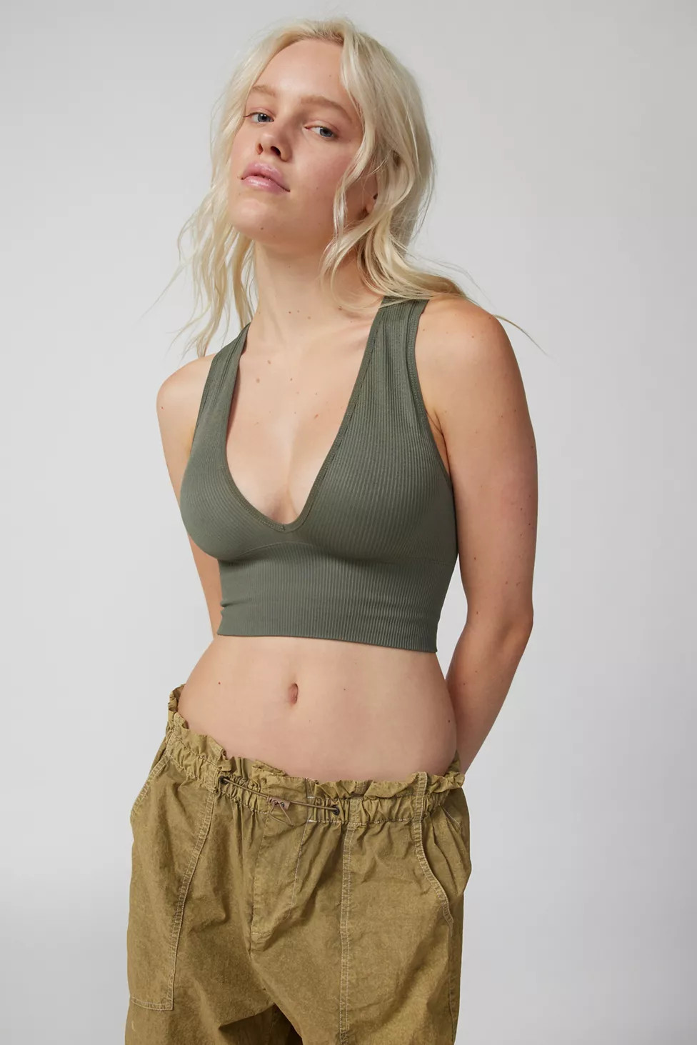 Out From Under Hailey Seamless Plunge Bra Top | Urban Outfitters (US and RoW)