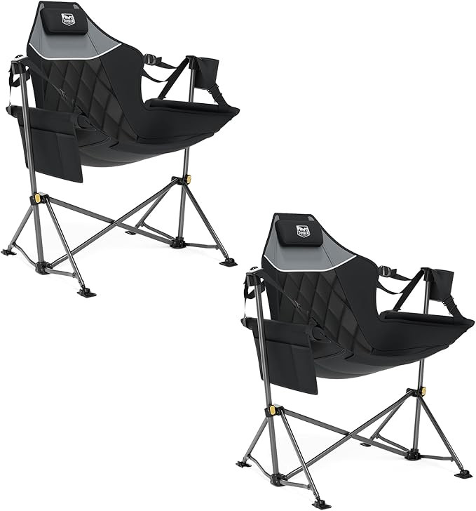 TIMBER RIDGE Hammock Camping Chair with Adjustable Backrest, Heavy Duty Folding Hammock Chair Sup... | Amazon (US)
