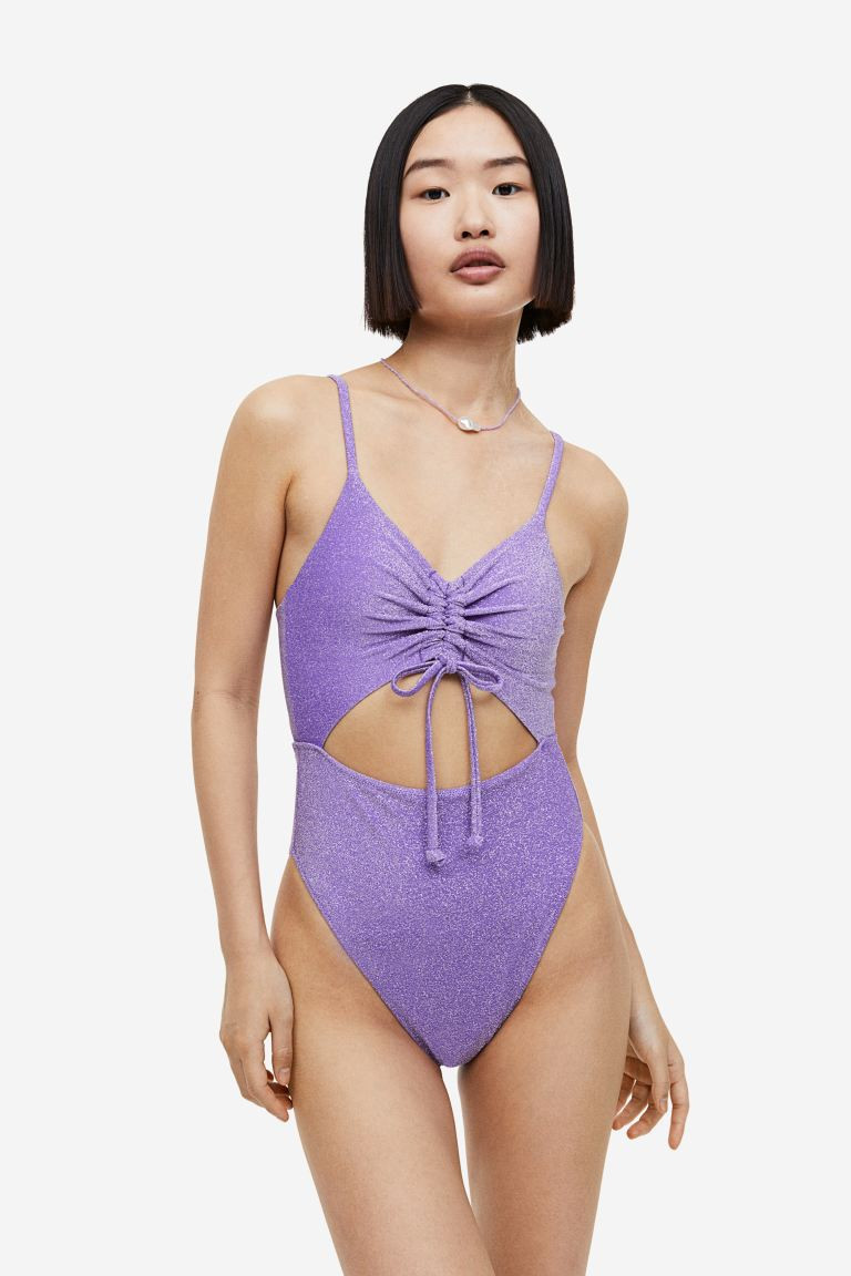 High Leg Swimsuit with Drawstring | H&M (US + CA)