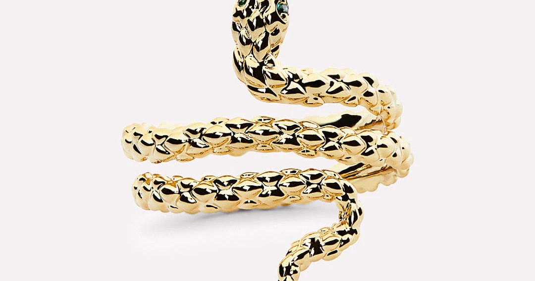 Gold Snake Ring | Ana Luisa