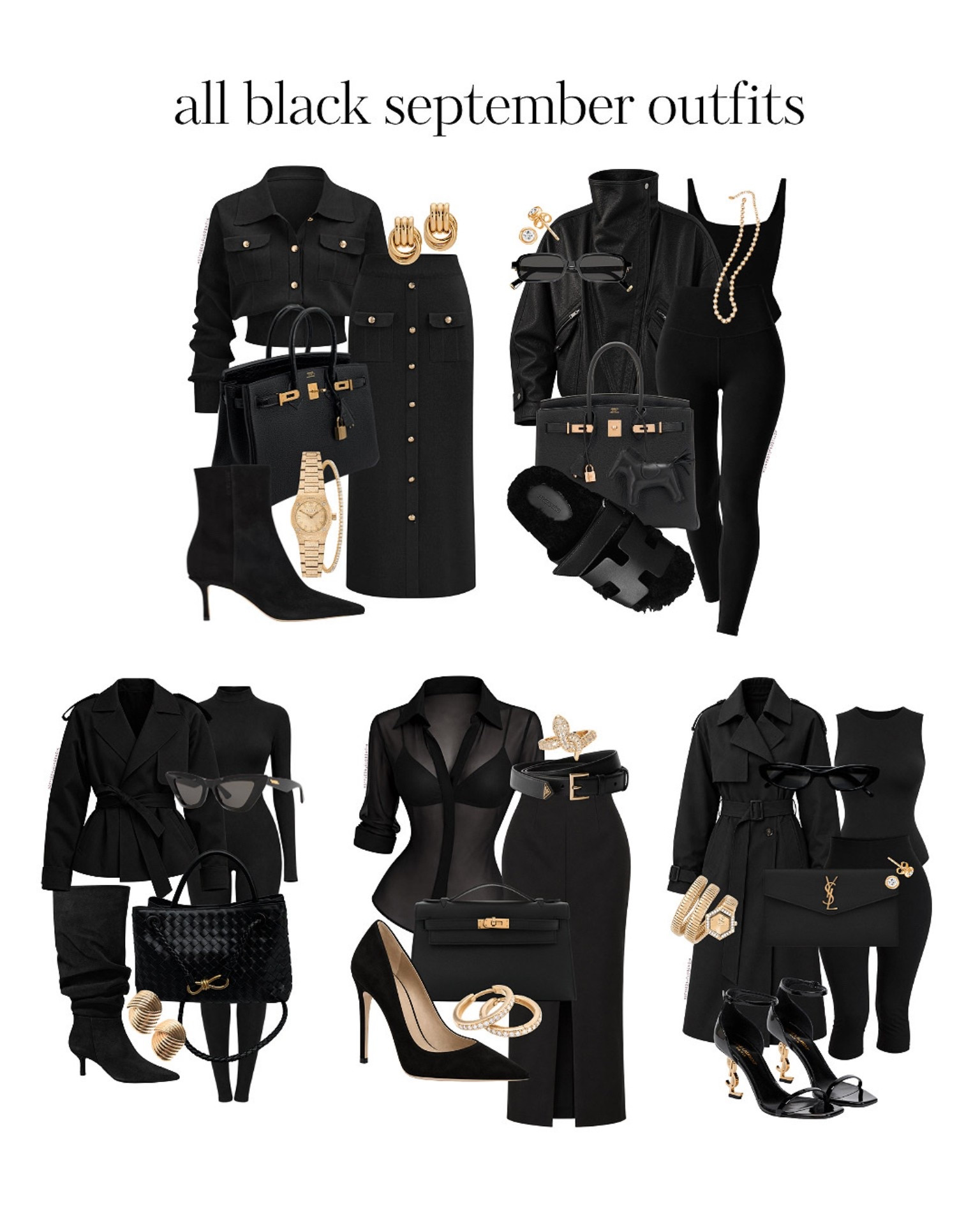 Classic & flattering in all black🖤