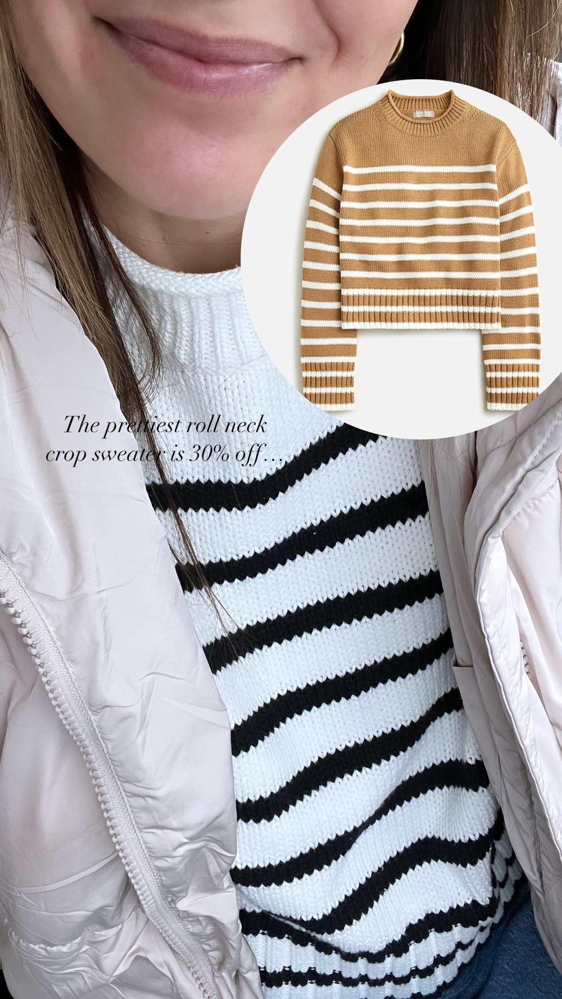 My favorite striped roll neck, cropped sweater is on sale! And in so many colors!

#LTKSeasonal #LTKsalealert #LTKSpringSale