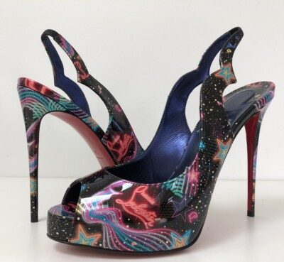 New CHRISTIAN LOUBOUTIN Hot Chick Sling Alta Slingback Pumps EU 38 Fit US 6.5 | eBay | eBay US