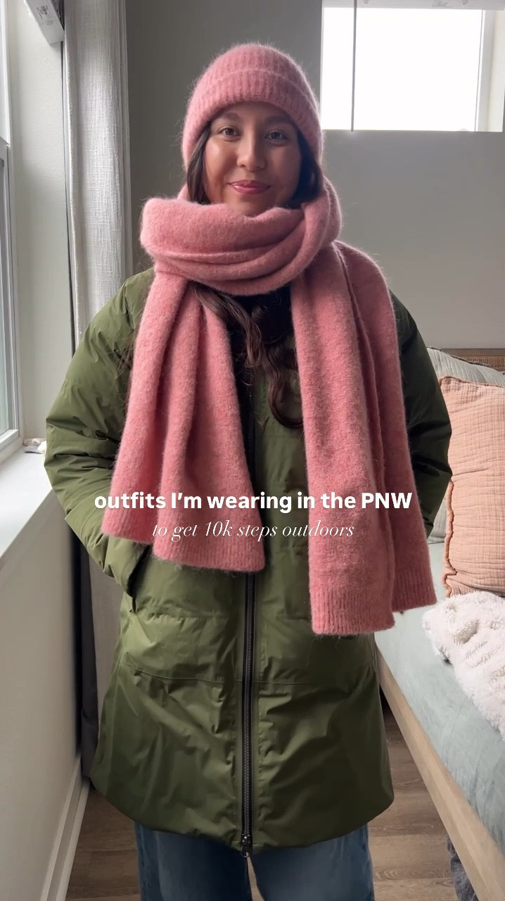 Winter outfits for walking outside in cold & rainy weather in the Pacific Northwest. Special shoutout to my waterproof shoes, parka, and rain jacket for keeping me comfy 🌧️ 

#LTKActive #LTKSaleAlert #LTKTravel